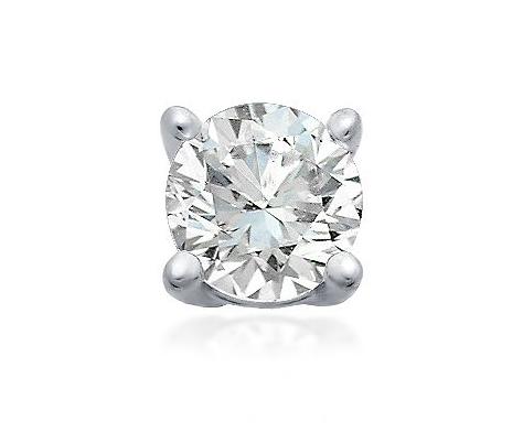 GENUINE NATURAL DIAMOND STUDS IN 950 PLATINUM- 1/4CT.